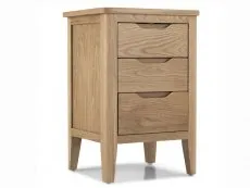 Archers Archers Keswick 3 Drawer Oak Wooden Bedside Table (Assembled)