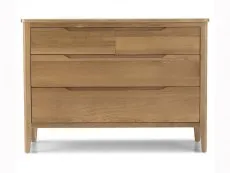 Archers Archers Keswick 4 Drawer Oak Wooden Wide Chest of Drawers (Assembled)