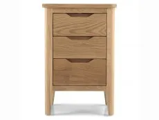 Archers Archers Keswick 3 Drawer Oak Wooden Bedside Table (Assembled)