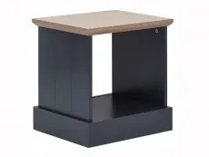 GFW Kendal Slate Blue and Oak Lamp Table