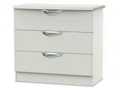 ASC ASC Corsica Kashmir High Gloss 3 Drawer Low Chest of Drawers (Assembled)