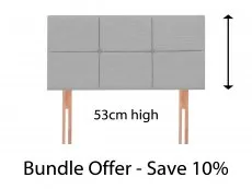 Shire Big Cobbled Fabric Strutted Headboard Shire Big Cobbled Fabric Strutted Headboard