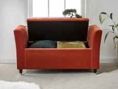 GFW GFW Genoa Russet Orange Fabric Ottoman Window Seat