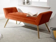 GFW GFW Turin Russet Orange Fabric Window Seat