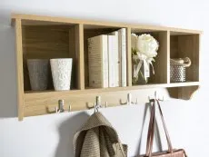 GFW GFW Kempton Oak Wall Rack