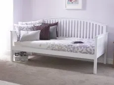 GFW GFW Madrid 3ft Single White Wooden Day Bed Frame