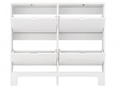 GFW GFW Osaka White 4 Drawer Narrow Shoe Cabinet