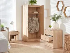 GFW GFW Panama Oak 3 Piece Bedroom Furniture Package