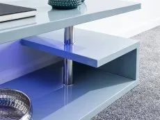 GFW GFW Polar Grey High Gloss Coffee Table with LED Lighting