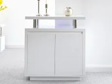 GFW GFW Polar White High Gloss 2 Door Sideboard with LED Lighting