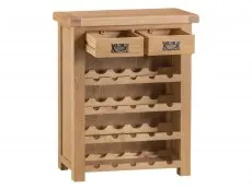 Kenmore Kenmore Waverley Oak 2 Drawer Wine Cabinet (Assembled)