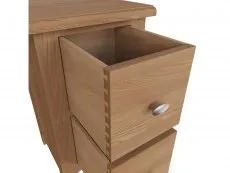 Kenmore Kenmore Dakota Oak 2 Drawer Small Bedside Table (Assembled)