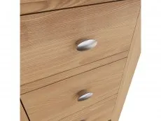 Kenmore Kenmore Dakota Oak 3 Drawer Large Bedside Table (Assembled)