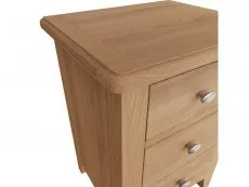 Kenmore Kenmore Dakota Oak 3 Drawer Large Bedside Table (Assembled)