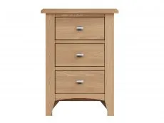 Kenmore Kenmore Dakota Oak 3 Drawer Large Bedside Table (Assembled)