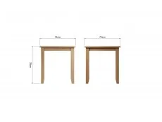 Kenmore Kenmore Dakota 75cm Oak Compact Dining Table