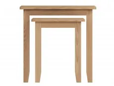 Kenmore Kenmore Dakota Oak Small Nest of Tables (Assembled)