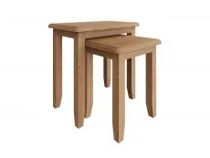 Kenmore Kenmore Dakota Oak Small Nest of Tables (Assembled)