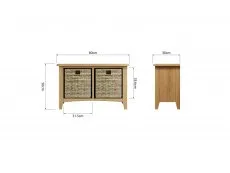 Kenmore Kenmore Dakota Oak Storage Hallway Unit (Assembled)