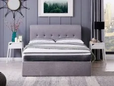 Flintshire Furniture Flintshire Carmel 4ft6 Double Grey Fabric Ottoman Bed Frame