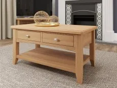 Kenmore Kenmore Dakota Oak 2 Drawer Large Coffee Table