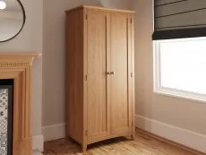 Kenmore Kenmore Dakota Oak 2 Door Double Wardrobe