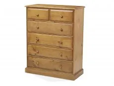 Archers Archers Berwick 4+2 Drawer Pine Wooden Chest of Drawers (Assembled)