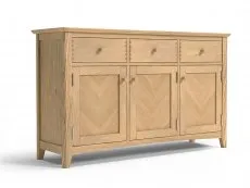 Archers Archers Oslo 3 Door 3 Drawer Light Oak Wooden Sideboard (Assembled)