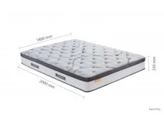 SleepSoul SleepSoul Heaven Gel Pocket 1000 Pillowtop 6ft Super King Size Mattress in a Box