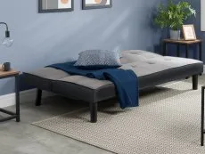 Birlea Furniture & Beds Birlea Aurora Grey Velvet Sofa Bed