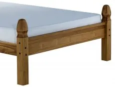 Birlea Furniture & Beds Birlea Corona 4ft6 Double Waxed Pine Wooden Bed Frame (Low Footend)