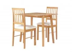 Birlea Furniture & Beds Birlea Drop Leaf Oak Dining Table and 2 Chairs Set