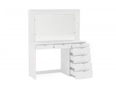 Birlea Furniture & Beds Birlea Chloe White 7 Drawer Dressing Table and Mirror