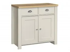 Birlea Furniture & Beds Birlea Highgate Cream and Oak Effect 2 Door 2 Drawer Sideboard