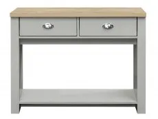 Birlea Furniture & Beds Birlea Highgate Grey and Oak Effect 2 Drawer Console Table