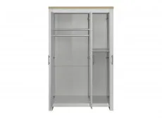 Birlea Furniture & Beds Birlea Highgate Grey and Oak Effect 3 Door Wardrobe