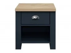 Birlea Furniture & Beds Birlea Highgate Navy and Oak Effect 1 Drawer Lamp Table