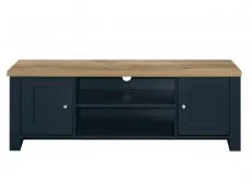 Birlea Furniture & Beds Birlea Highgate Navy and Oak Effect Large TV Unit