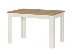 Birlea Furniture & Beds Birlea Highgate Cream and Oak Dining Table and 2 Bench Set