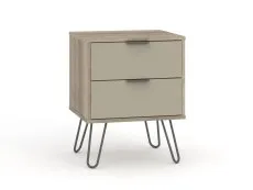 Core Products Core Augusta Driftwood and Calico 2 Drawer Bedside Table