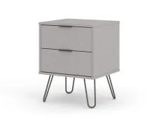 Core Products Core Augusta Grey 2 Drawer Bedside Table