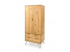 Core Products Core Augusta Waxed Pine 2 Door 2 Drawer Double Wardrobe