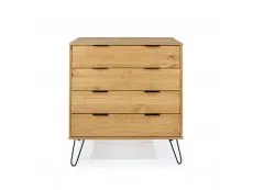 Core Products Core Augusta Waxed Pine 4 Drawer Chest of Drawers