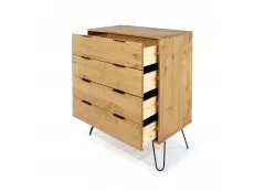 Core Products Core Augusta Waxed Pine 4 Drawer Chest of Drawers