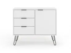 Core Products Core Augusta White Small Sideboard with 1 Door 3 Drawer