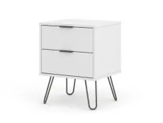 Core Products Core Augusta White 2 Drawer Bedside Table