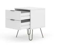 Core Products Core Augusta White 2 Drawer Bedside Table