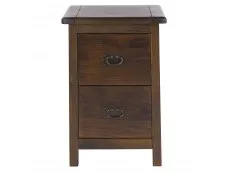 Core Products Core Boston Dark Antique Pine 2 Drawer Petite Bedside Table