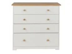 Core Products Core Colorado White and Oak 4 Drawer Chest of Drawers