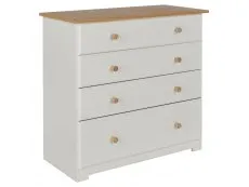 Core Products Core Colorado White and Oak 4 Drawer Chest of Drawers